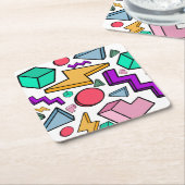 80s美的ヴィンテージレトロ ペーパーコースター (アングル)