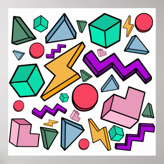 80s美的ヴィンテージレトロ ポスター (正面)