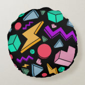 80s美的ヴィンテージレトロ ラウンドクッション (裏面)