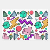 80s美的ヴィンテージレトロ ラッピングペーパーシート (正面3)