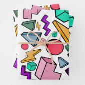 80s美的ヴィンテージレトロ ラッピングペーパーシート (インサイチュ)