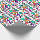 80s美的ヴィンテージレトロ ラッピングペーパー (角)