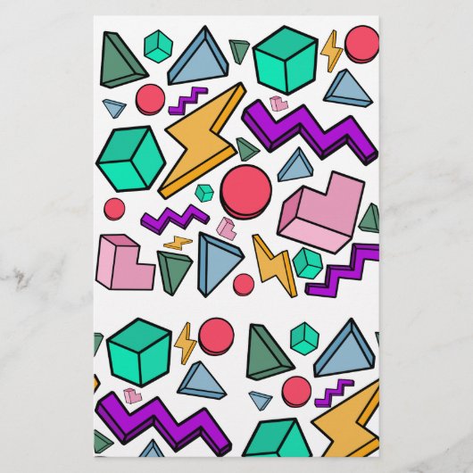 80s美的ヴィンテージレトロ 便箋 (正面)