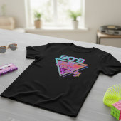 80s良いビーブピンクと紫色のグルービーヴィンテージ tシャツ