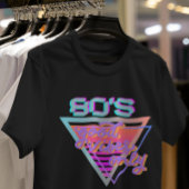 80s良いビーブピンクと紫色のグルービーヴィンテージ tシャツ