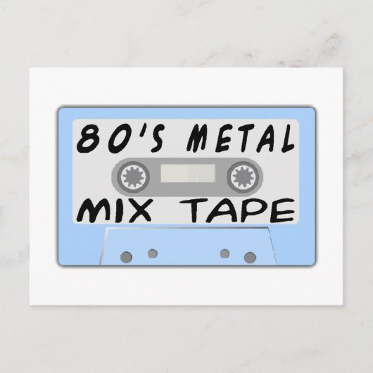 80s金属混合テープカセット ポストカード (正面)