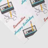 80s音楽おもしろいレトロカセットテープ誕生日名 薄葉紙 (詳細)