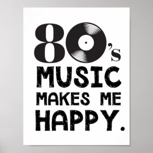 80S音楽は私を幸せにさせます ポスター