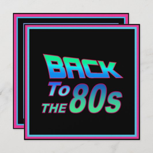 80s 1招待状 (正面/裏面)