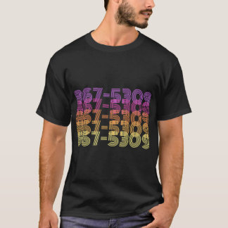80s - 867-5309 - 80s音楽 tシャツ