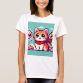 80's 8bit cat tシャツ (正面)
