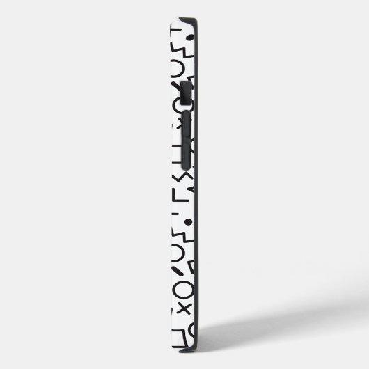 80's 90の白黒の図形のパターン Case-Mate iPhoneケース (裏面 / 左)