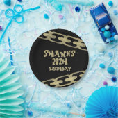 80s 90sチェーンアダルトヒップホップパーティー ペーパープレート (パーティー)