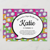 80s 90sピンク漫画すごいヒーロー戻る 招待状 (正面/裏面)