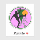 80s-90sフィドディドラウンドステッカー – logo Aweye シール (シート)