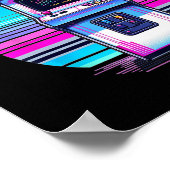 80s 90sヴィンテージレトロアーケードビデオゲーム旧学校 ポスター (角)