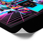 80s 90sヴィンテージレトロアーケードビデオゲーム旧学校 ポスター (角)