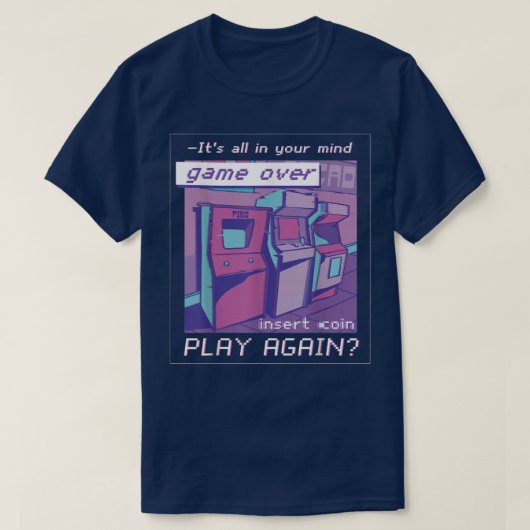 80s 90s合成波気化波55 tシャツ (デザイン正面)
