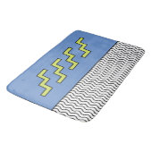 80s 90s抽象的なメンフィスのデザイン バスマット (アングル)