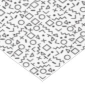 80's 90's白黒レトロ図形パターン テーブルクロス (アングル)