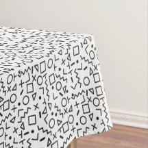 80's 90's白黒レトロ図形パターン