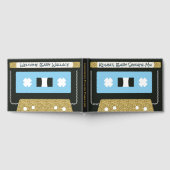 80s 90s Retro Cassette Tape Guest Book | Baby Blue ゲストブック (全面)