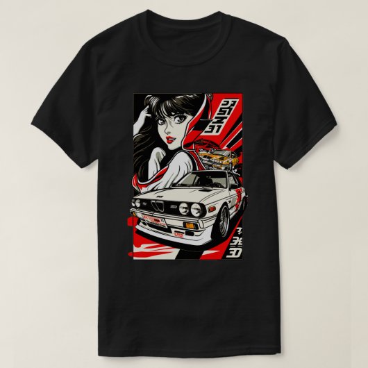 80s BMW M3スタイル Tシャツ (デザイン正面)