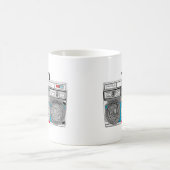 80s boomboxのイラストレーション コーヒーマグカップ (中央)