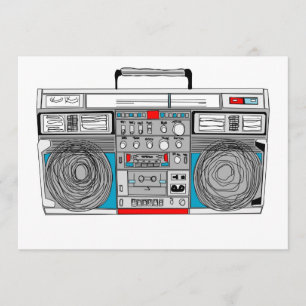 80s boomboxの招待 招待状