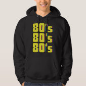 80s Costume Theme Party 80s Retro パーカ (正面)