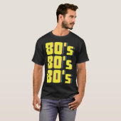 80s Costume Theme Party 80s Retro Tシャツ (正面フル)