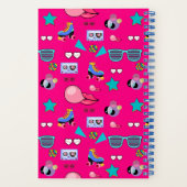 80s Costume Vibrant pink Retro culture pop ノートブック (裏面)