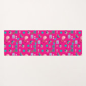 80s Costume Vibrant pink Retro culture pop ヨガマット (裏面(横))