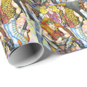 80s Hairband - 80sレトロ ラッピングペーパー (ロールコーナー)