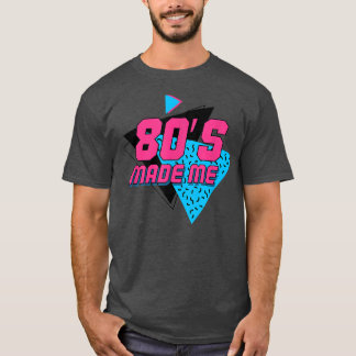 80s Made Me, Retro Vintage Music Design  Tシャツ