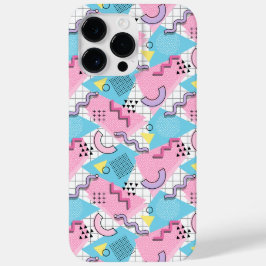 80's Memphis Active Pink Light Blue Case-Mate iPhone 14 Pro Maxケース