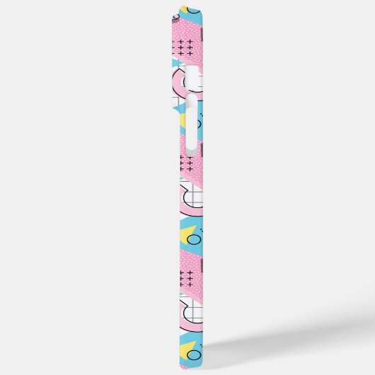 80's Memphis Active Pink Light Blue Case-Mate iPhoneケース (裏面 / 左)