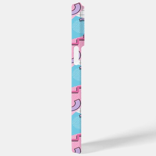 80's Memphis Active Pink Light Blue Case-Mate iPhoneケース (裏面 / 右)