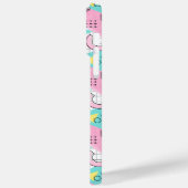 80's Memphis Active Pink Light Turquoise Case-Mate iPhoneケース (裏面 / 左)