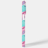 80's Memphis Active Pink Light Turquoise Case-Mate iPhoneケース (裏面 / 右)