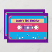 80's Mixtape New Waveパーティー 招待状 (正面/裏面)