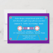 80's Mixtape New Waveパーティー 招待状 (裏面)