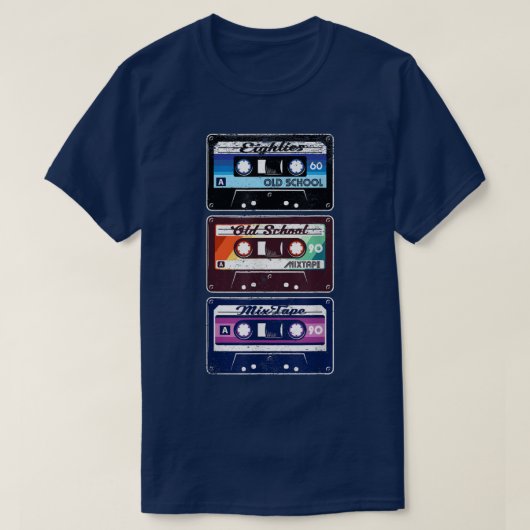80's Music Cassette Tapes Retro Mixtape Gift  Tシャツ (デザイン正面)