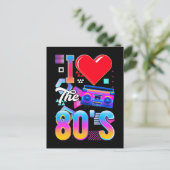 80s Music Radio Love Eighties Disco ポストカード (スタンド正面)