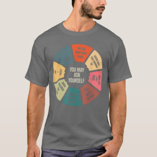 80s Music Retro Lyrics Pie Chart You May Ask Yours Tシャツ