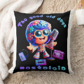 80s Nostalgia Groove 20x20 Throw Pillow. クッション (ブランケット)