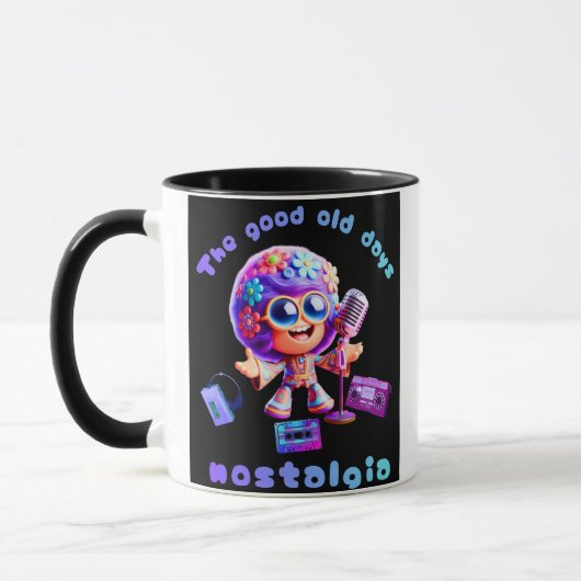80s Nostalgia Groove Coffee Mug マグカップ (左)