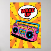 80s Pink Cassette  Pop Art ポスター (正面)