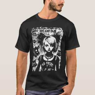 80's Punk Tradゴシック写真ファンジン・フライヤーアートヴェルシオ Tシャツ