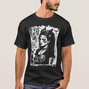 80's Punk Tradゴシック写真ファンジン・フライヤーアートヴェルシオ Tシャツ